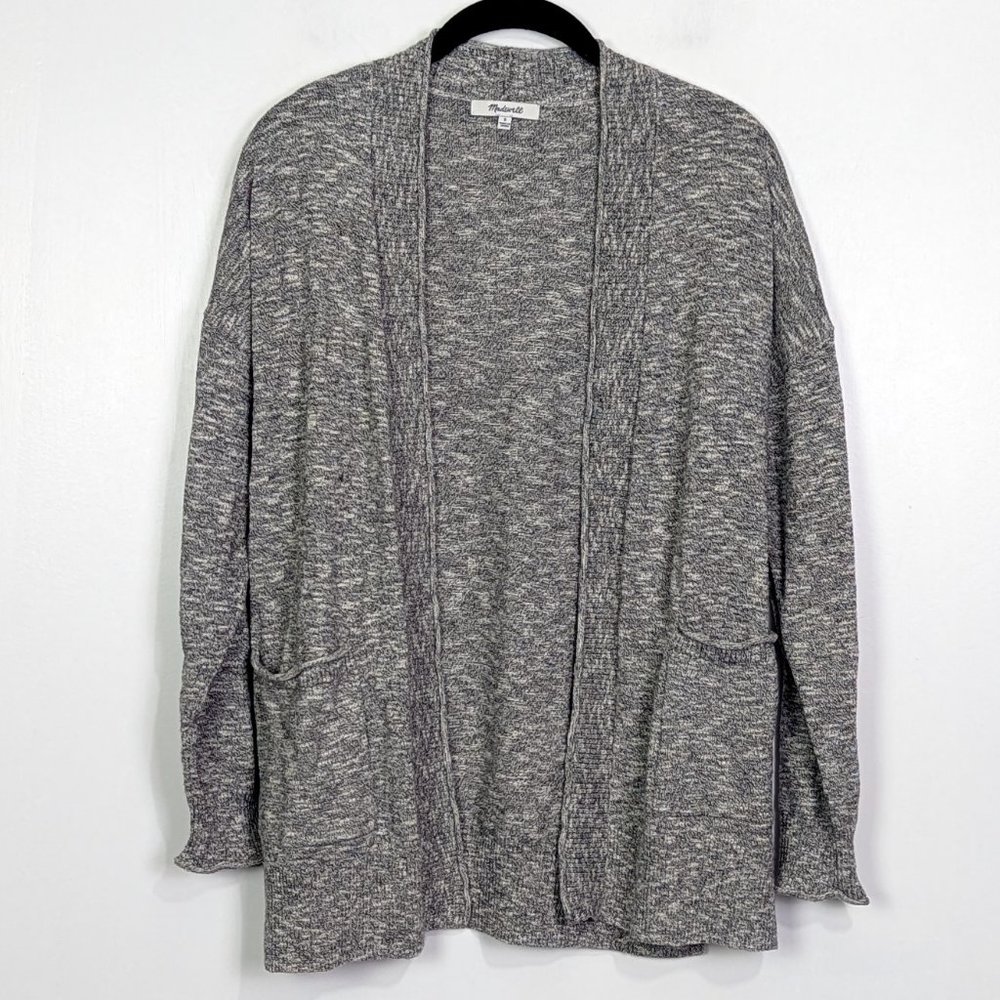 Madewell Heathered Open Front Cardigan Size S